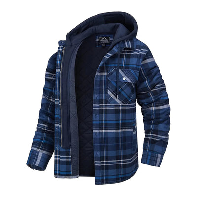 Florian - Men's Plaid Hooded Jacket